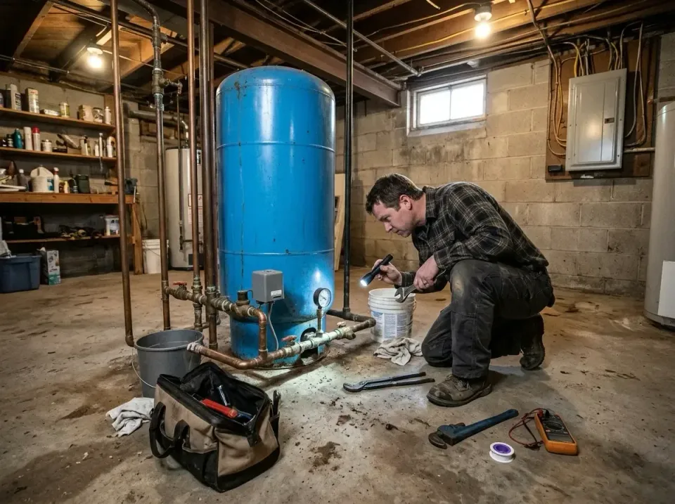 Water Pressure Tank — Basement Water Pressure Tank — Basement